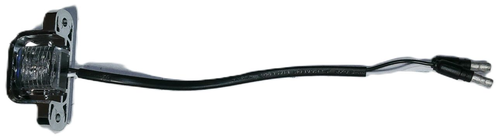 CHROME LICENSE LIGHT W/180