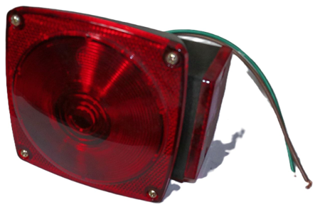 SQUARE TAIL-LIGHT W/LICENSE PLATE LIGHT
