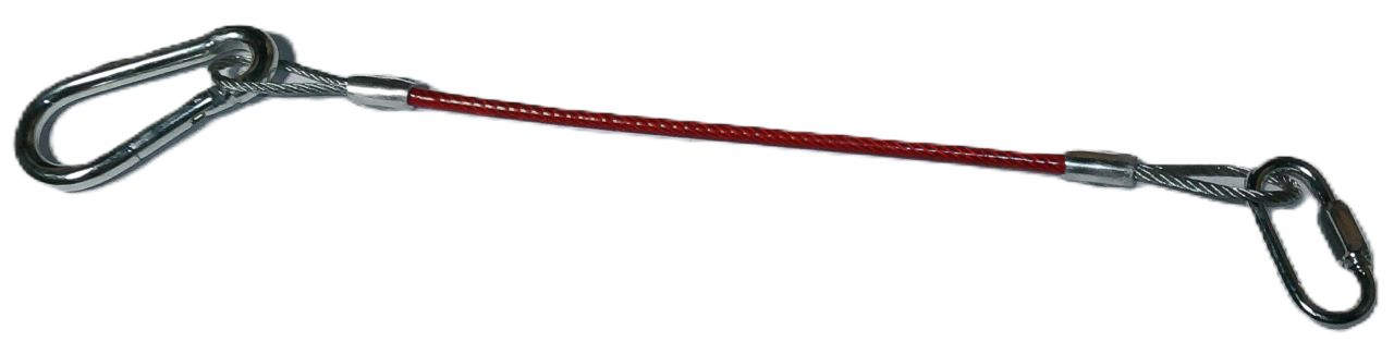 RED DOOR CABLE W/ QUICK LINK AND HOOK